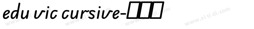 edu vic cursive字体转换